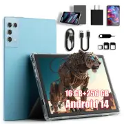 Tablet 16GB RAM+256GB ROM Android 14 10.1inch GPS Google 8000mAh 5G WIFI 8Core