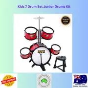 Drum Set Junior 7 Drums Kit Kids Musical Play Toys Learning Mini Big Band Keezi