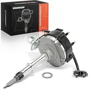A-Premium Ignition Distributor with Cap and Rotor Compatible with Chevrolet Malibu, Impala, Camaro, Caprice, Marathon, C10 C20 Suburban & GMC Jimmy, Sprint, C15 C25 Suburban, C35 & Checker Marathon