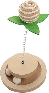 GANAZONO Cat Spring Toy Sisal Rope Cat Toy Rolling Ball for Interactive Kitten Pet Plaything