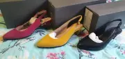 Ecco Shape 45 Pointy Sleek Slingback Heel Size 36 (5.5-6) RRP $249.95 2 colors.