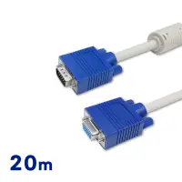 在飛比找PChome24h購物優惠-Cable VGA(3+2)顯示器視訊線公-母 20公尺(2