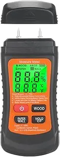 ESYSMSTaz Wood Humidity Tester,Hygrometer,Multifunctional Digital Wood Moisture,Wood Moisture Tester,Wood Moisture Meter,Accurate Large LCD Display