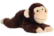 Aurora Adorable Flopsie Chimp Stuffed Animal - Playful Ease - Timeless Companions - Brown 12 Inches