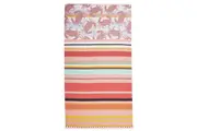 Oilily Crazy Crabs Printed Cotton Beach Towel