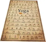 GAROZATION Yoga Poster Canvas Art Decorative Yoga Wall Print for Home Decor Design for Studios Living Spaces Unframed Art
