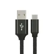 O-Astrotek 1m USB-C 3.1 Type-C Data Sync Charger Cable Black Strong Braided