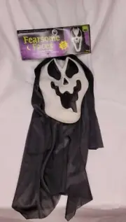 Fun World Fearsome Faces Scream Like Glow in the Dark Ghost Face Mask NEW