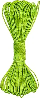 Dyneema Tent Guy Guide Reflective Green Rope - 200kg Breaking Strain - Lengths in Meters - Suitable for Sailing, Dinghy, Yachting, Cruising, Racing, Kite Surfing - 20 Meter (Green, 2mm)