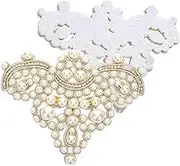 Gadpiparty 2Pcs Pearl Shoes Patches Elegant DIY Applique for Clothing Hats and Craft Decor for Wedding Accessories and Creative Projects