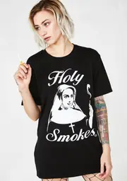[Goodie Two Sleeves] Holy Smokes Graphic Tee