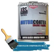 KBS Motor Coater Engine Enamel 500ml CHRYSLER CORPORATE BLUE High Temp Paint
