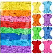 daheypong 800pcs Refill Loops for 7-Inch Weaving Loom - 8 Color Loom Loops for Potholder Making, Durable Nylon Craft Bands for Kids Adults DIY Projects,Rainbow Color