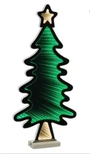 Christmas Tree With Star Infinity Light Display