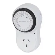 High Quality Timer Mains Mechanical 24Hr White 240VAC A-N Override Switch