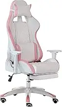 Gamichair Racioffice Ergonomic High-Back Computer Chair Pu Leather Desk Chair with Headrest and Lumbar Support, Footrest Ergonomic Video Game Chairs/B(B)