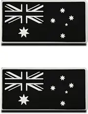 [Zcketo] 2 Pieces of 3D PVC Rubber Australia Flag Patch, Heavy Duty and Solid Material, Hooked Backing Tactical Australian Emblem Patch for Clothes Bag Backpack Uniform Vest Clothes Biker Travel