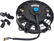 MCFPGFVKNA 6" INCH Small Electric Fan 12V 80W Radiator Oil Cooling CAR Truck ATV Boat Universal-Fan Car Fan and kit