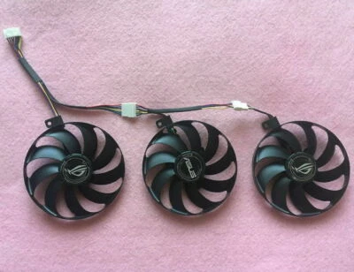 Set of 3 Fan Cooler Fan For ASUS RTX 2070 2080 Ti R250 FDC10H12S9-C 88mm