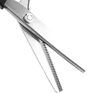 Tbest Zig Zag Scissors, Triangle & Round Pinking Shears, Fabric & Paper, Silver, 23cm, Stainless Steel Blades