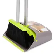 TreeLen Broom and Dustpan Set, TreeLen Broom with Dust Pan with Long Handle C...