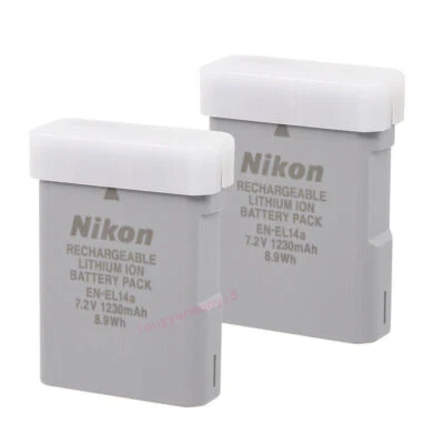 2pcs For Nikon EN-EL14a Battery D5300 D5600 D5500 D3300 P7800 P7700