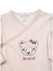 Baby girls Pumpkin Patch Bear Hug Crossover bodysuit size 0