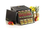 Excalibur Electric Food Dehydrator Black 9 Tray Adjustable Thermostat Timer 600W