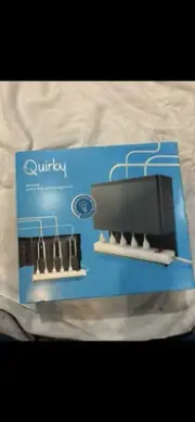 Quirky Plug Hub Power Strip Cord Management Station Keep Cords Tangle Free Seal