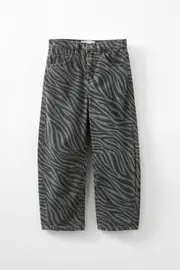 [Cotton On Kids] Cotton On Kids - Unisex Barrel Leg Denim Jean - Manly mid grey/zebra 5 MANLY MID GREY/ZEBRA