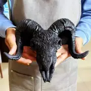 Large Baphomet Head Silicone Mold Embossed Occult Esoteric Lucifer Decor Moulds