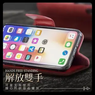 iPhone12 mini 手機保護殼復古素色可插卡翻蓋皮套支架款(12mini保護殼 12mini手機殼)
