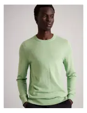 [Blaq] Australian Merino Crew Neck Knit in Sage