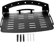 NUOBESTY Wall Mount Router Rack Monitor Stand Riser Over Door Organizer Keyhole Hanger Marker Folding Projector Shelf Storage Basket Cable Pantry Control Cubes Sink Black Cold Rolled Steel