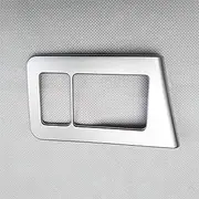 QASULER Dashboard Odometer Button Switch Chrome Cover Trim Car Styling Stickers Accessories Decoration Covers, for Nissan, Nv200 Evalia Air Vent Decoration Trim(Silver)
