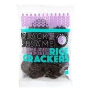 Spiral Foods Rice Crackers Black Sesame Bulk Buy