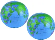 Coopay Inflatable Globe PVC World Globe Inflatable Earth Beach Ball for Beach Pl
