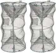 Fishing Bait Trap, 2 Packs Crab & Minnow Trap, 12.6X20.1 Inches