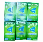 Nicorette Icy White Chewing Gum 4mg | Stop Smoking Aid | 6 X 105 = 630 Pieces