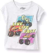 Nickelodeon Blaze and the Monster Machines Boys' Short Sleeve T-Shirt blue 2T