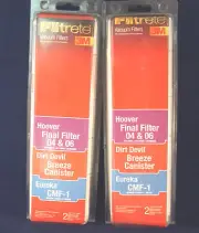 3M Hoover Dirt Devil Breeze Canister Allergen Vacuum Filter 2 Pack