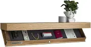 Floating Shelf with Secret Compartment, Wall Secret Shelf Wooden Hidden Storage Shelfs, Hidden Safe Lock Box for Jewelry, Money, Cash, and Valuables,Wooden Concealment Shelf for Bathroom,Room