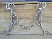 Twisted Wire Snaffle Gag Bit With Copper Roller