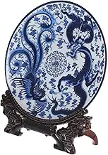 VALICLUD 1Set Chinese Style Ceramic Tray Elegant Decorative Plate for Home Food Display Ceramic Dish for Parties Weddings and Special Occasions