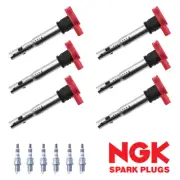 6 Ignition Coil & 6 NGK Iridium Spark Plugs for Audi Q5 3.2L V6 UF529 (for: Audi)