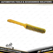 12 Pcs of PK Tool 27cm Four Row Steel Wire Brushes 4 Steel Rows Contoured Handle