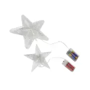 2 Pcs Christmas Tree Light Star Shape Treetop Topper Decoration