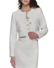 KARL LAGERFELD Tweed Wool-Blend Jacket