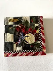 Mackenzie-Childs Scottish Bouquet Cocktail Paper Napkins 20 Per Pack NEW