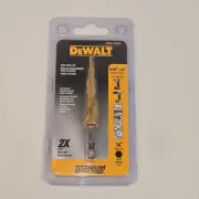DeWalt DWA1784IR 3/16" - 1/2" Titanium Impact Ready Step Drill Bit-NEW